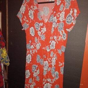 Sonoma Goods For Life Floral Tropical Tiered  Sundress Boho Vacation 0x